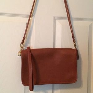 Never worn leather shoulder purse